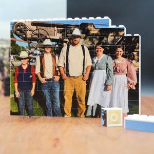 Customizable Family Photo Building Block Set