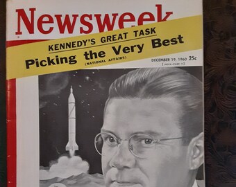 Newsweek Magazine December 19 1960 - Space program and astronaut selection