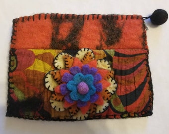 rising tide felted wool purses