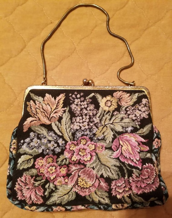Exquisite Vintage Tapestry Purse