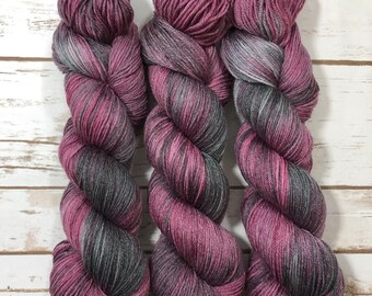 Merino/Tencel (Lyocell), merino60/tencel40 4-ply, 100g/3,5oz, handdyed