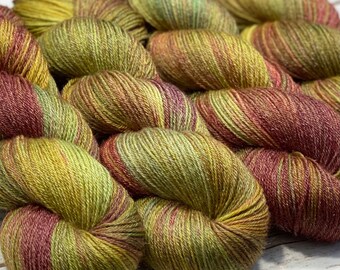 JANIS, Merino/Tencel (Lyocell), merino60/tencel40 4-ply, 100g/3,5oz, handdyed