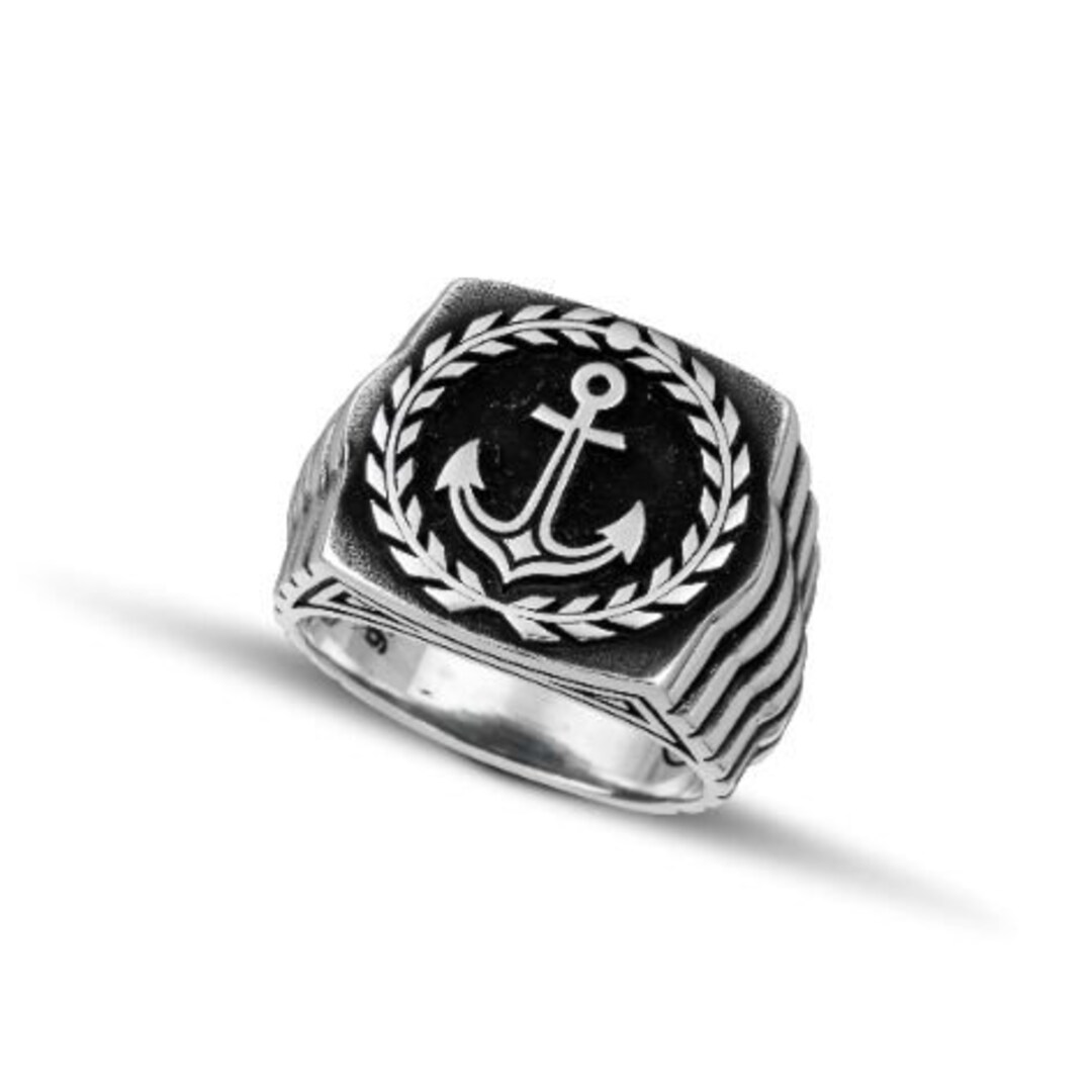"Anchor Of My Soul" Sterling Silver Ring - 925 Silver, Sizes 2-15, Comes In Gift Box - View #5