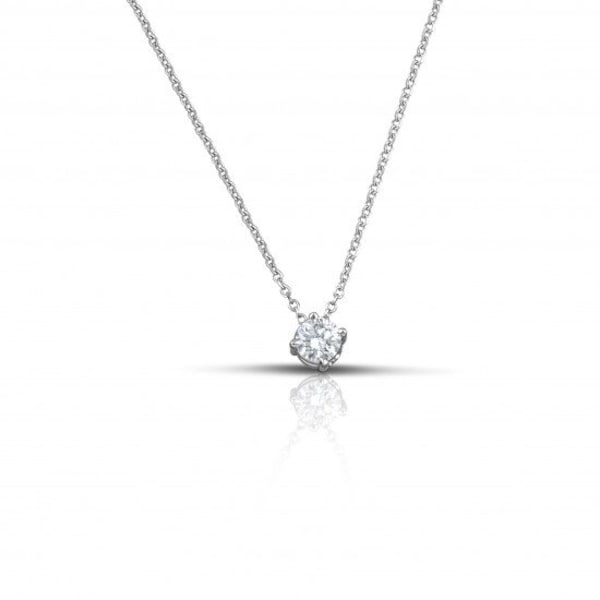 Pendentif Diamant Or Blanc 18 Carats