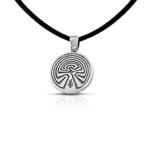 Sterling silver 925 necklace &quot;Man in the Maze&quot;