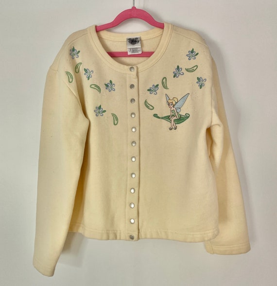 Disney Vintage Tinkerbell Cardigan Sweater - Disney B… - Gem