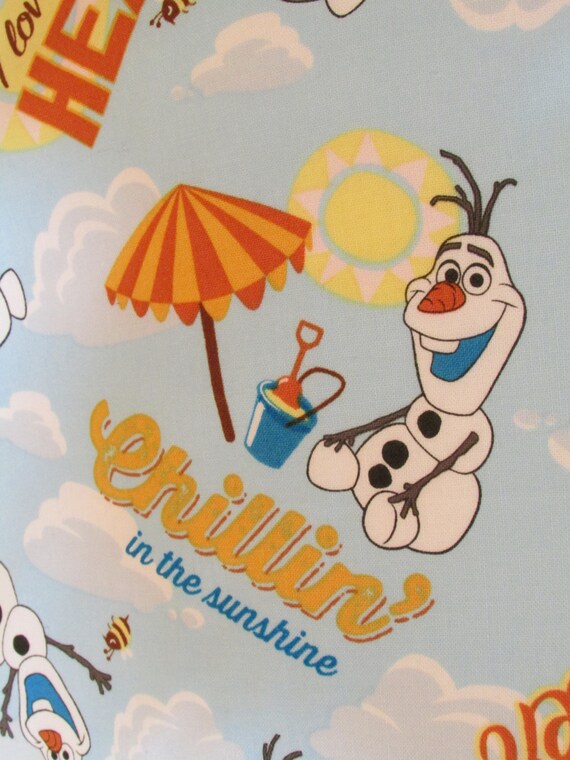 Pillowcase made from Colorful Olaf Etsy