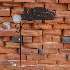 In Loving Memory Garden Stand with Hook 45&quot;