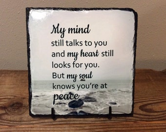 My Mind still talks to  you,  Ocean 8x8 Corian Home Decor