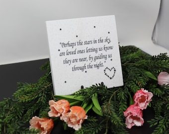 Perhaps they are not stars in the sky, Corian Tile, 6" x 6"