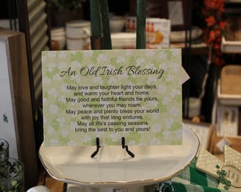 An Old Irish Blessing - 6.5 x 9.5 Corian Tile