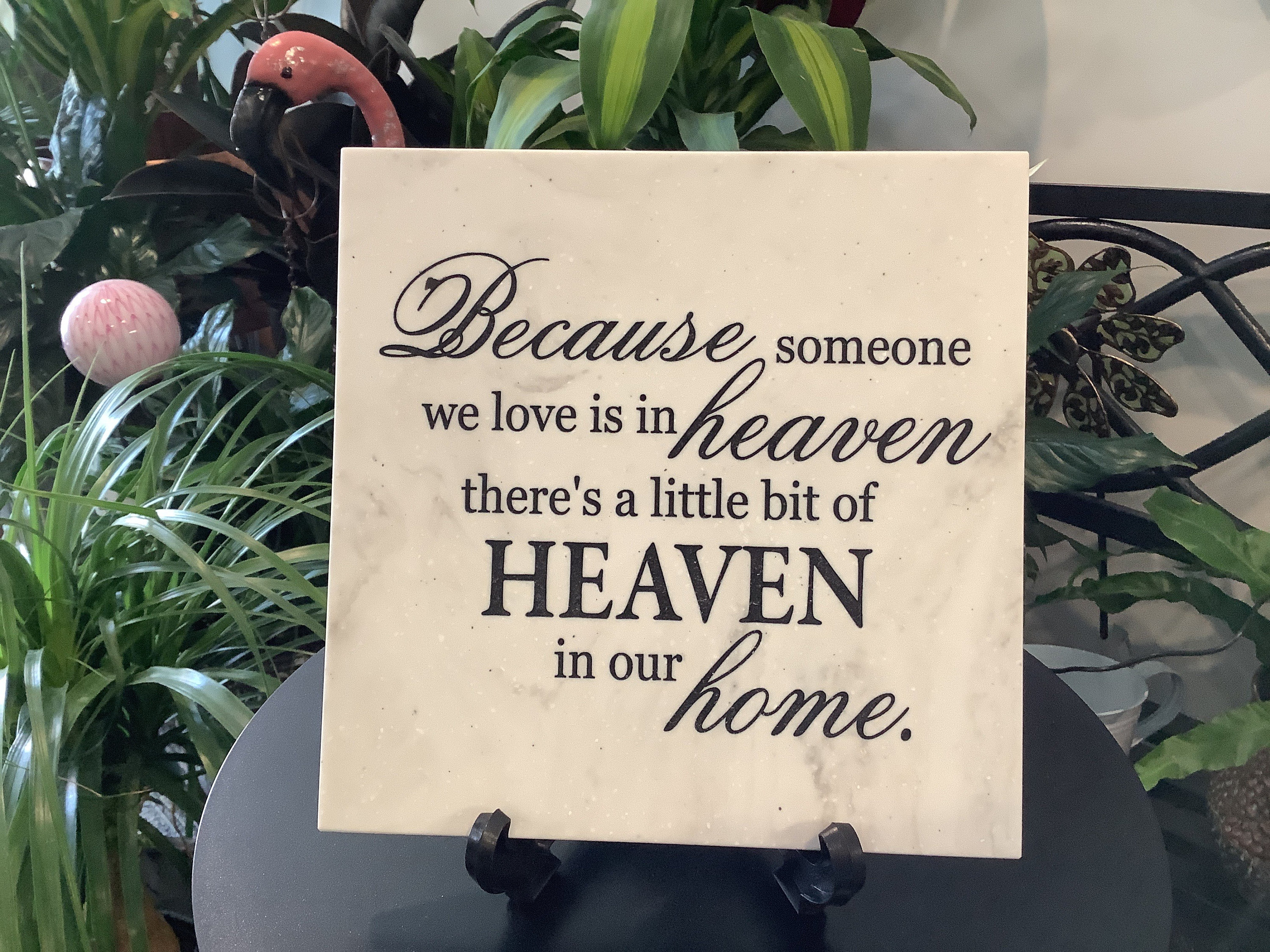 Weil jemand den wir lieben im Himmel ist 8 x 8 Korian Home | Etsy