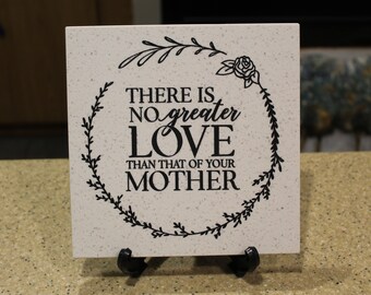 There is No Greater Love 8x8 Corian Tile