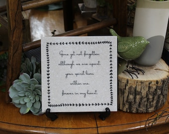 Gone yet not forgotten... Corian tile 8” x 8”