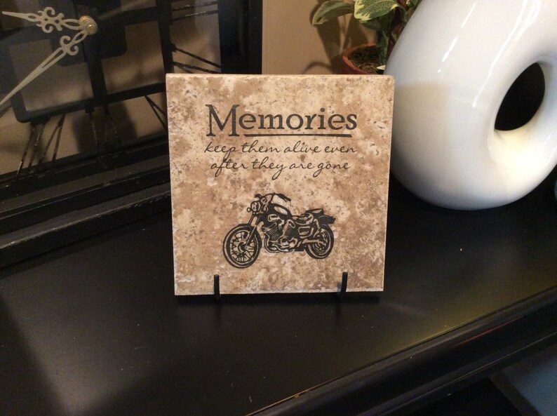 Memories Motorcycle 6 5 X Ceramic Tile Home Image 0