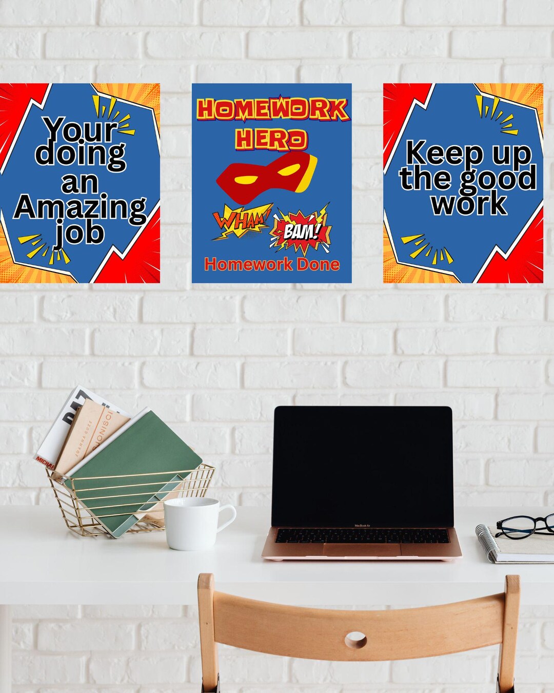 Homework Signs, Motivational Wall Prints, Homework Motivation ...