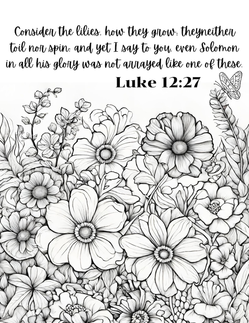 Spring Scripture Page Spring Bible Verse Coloring Pages, Christian Printable Coloring Pages ...