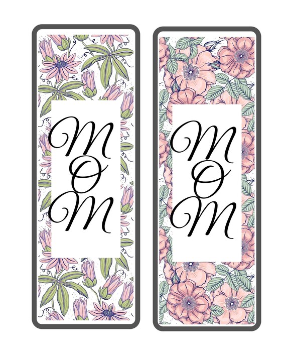 Printable Mom Bookmark Flower bookmark Gift For Mom | Etsy