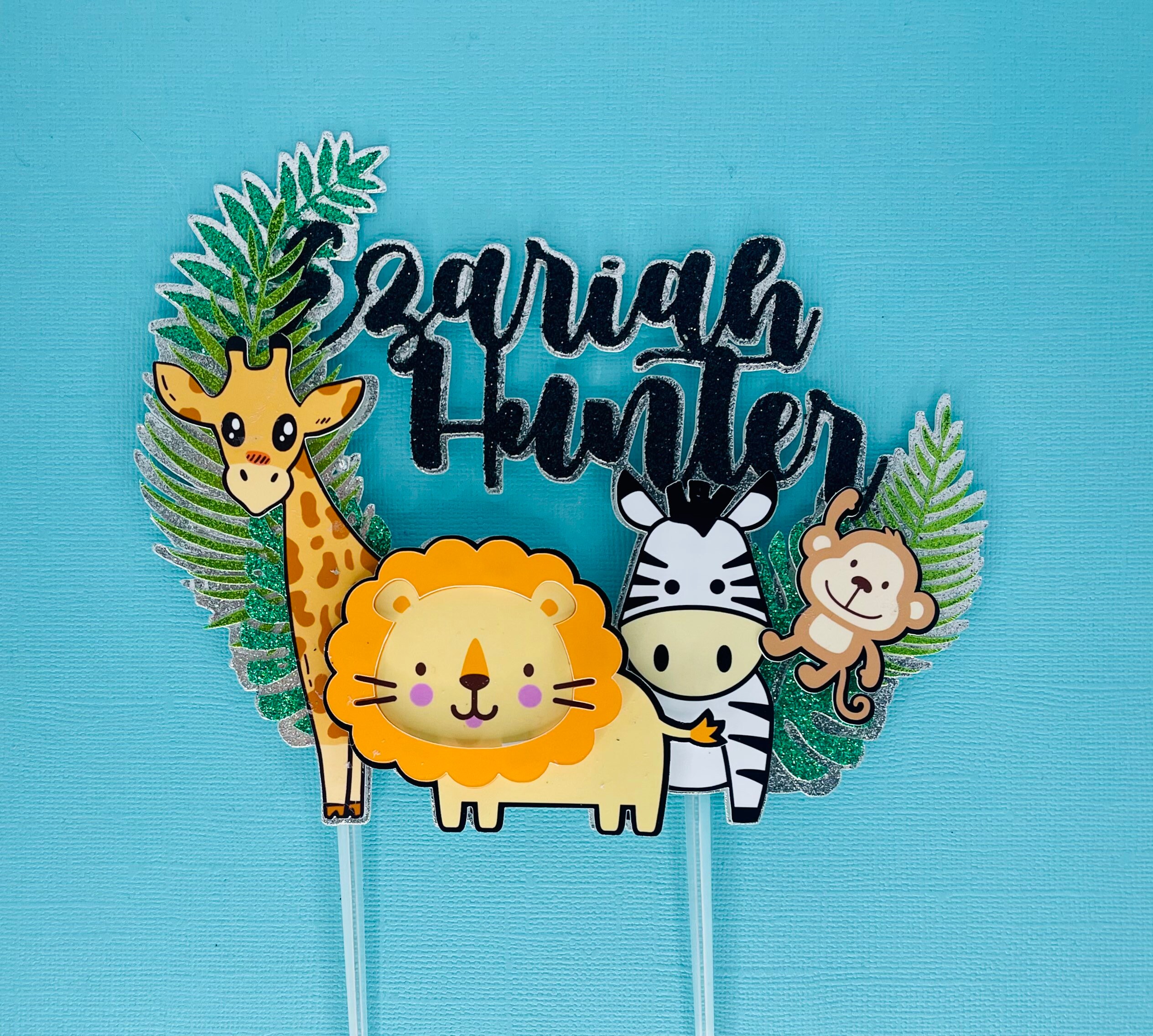 Safari Party Cake Topper | Etsy