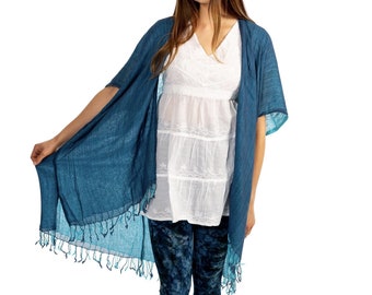 Plus Size Kimono, Womens Kimono Jacket, Summer Kimono Cardigan, Swimwear Cover Up, Boho Style Cardigan, Vacationwear Cardigan