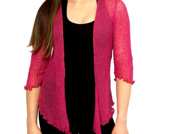 Hand Knit Boho Sweater, Bridesmaid Lace Sweater, Vacation Cover Up, Cover Up Arms, Spring Summer Sweater, Gift, Gift Women, Gift Mom