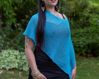 Sweater Ponchos Women, Sheer Poncho, Sheer Plus Size Top, Plus Size Poncho, Mesh Sheer Top, Dressy Poncho, Beach Cover Up Plus Size