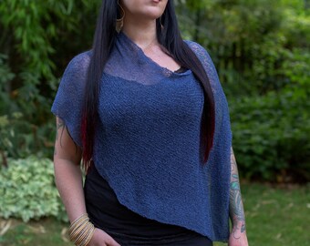 Flattering Plus Size Cover Up, Sheer Evening Wear Cover Up, Plus Size Poncho, Mesh Sheer Top, Poncho Tops Plus Size, Christmas Gift Women's
