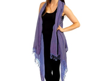 Sleeveless Beach Cover Up, Sleeveless Kimono Vest, Vacation Wear Wrap, Summer Wrap, Plus Size Kimono, Sleeveless Cardigan Long