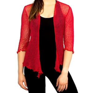 Loose Knit Sweater, Lightweight Cardigan, Dance Evening Shrug, Laced Coverup, Knit Coverup, Sheer Knit Top, Vacation Cover Up