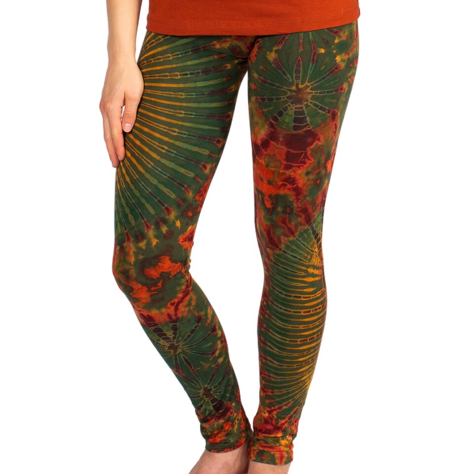 Swirl Rainbow Tie Dye Men's Leggings main image 0