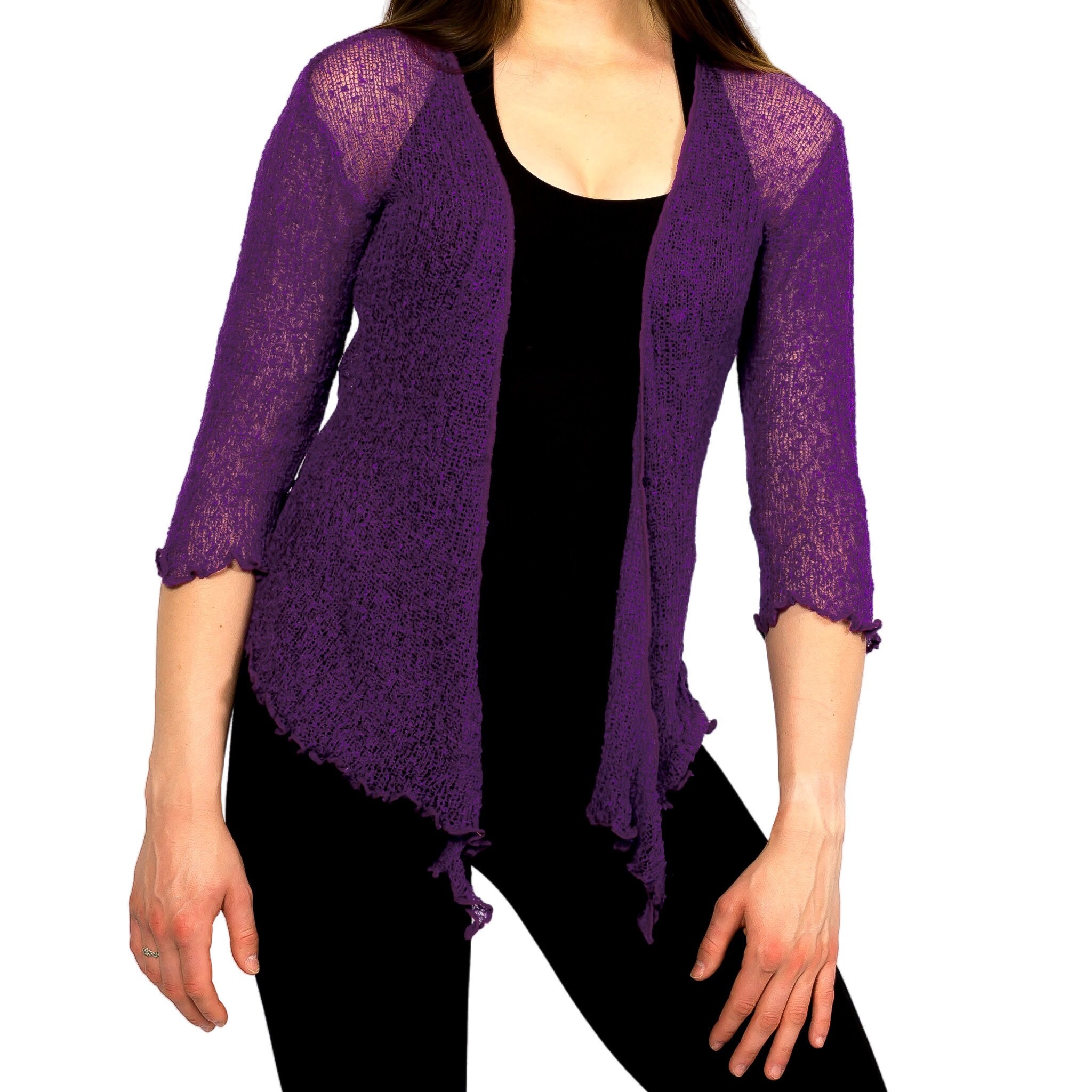 Purple Chiffon Shrug - Etsy