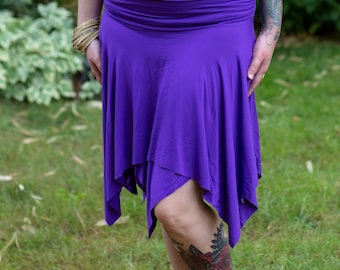 Plus Size Pirate Skirt, Fairy Skirt, Festival Skirt, Plus Size Rave Clothes, Flower Petal Skirt, Hippie Skirt, Bohemian Gypsy Skirt