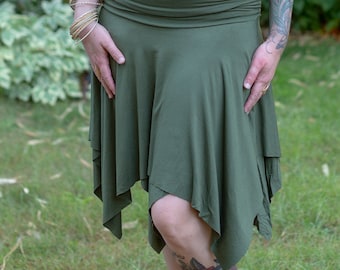 Plus Size Festival Wear, Hippie Skirt, Festival Skirt, Flowing Skirt, Plus Size Skirt, Butterfly Skirt, Bohemian Gypsy Skirt, Pointed Skirt