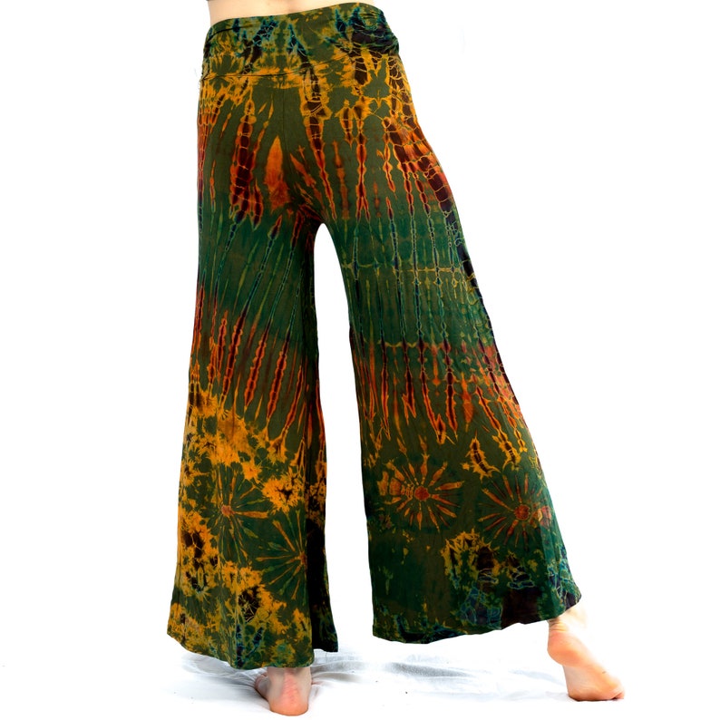 Ocean Green Tie Dye Palazzo Pants Plus Size Trousers S-2XL - Etsy