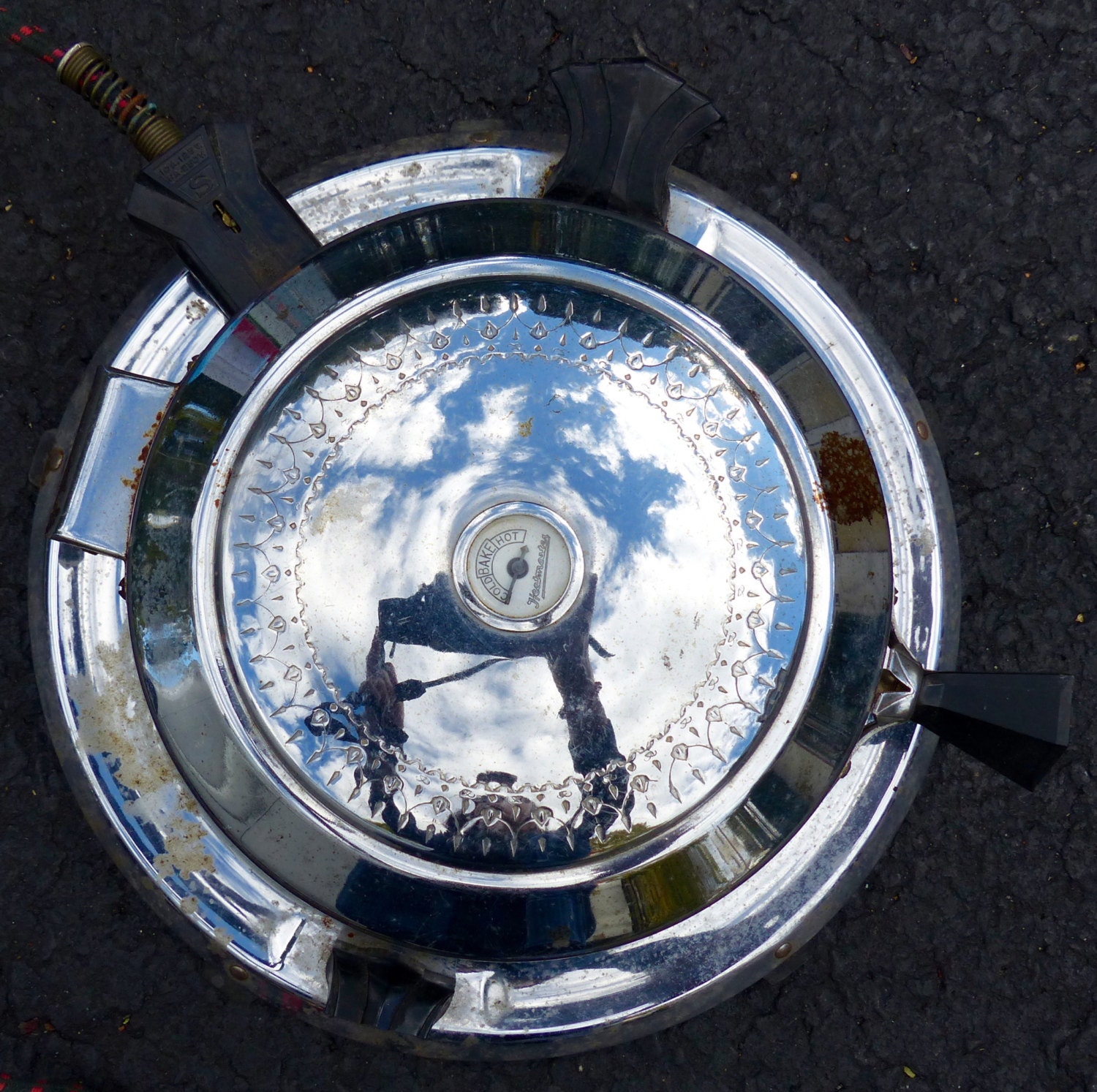 Antique Heatmaster Electric Waffle Iron with Cloth Cord Etsy