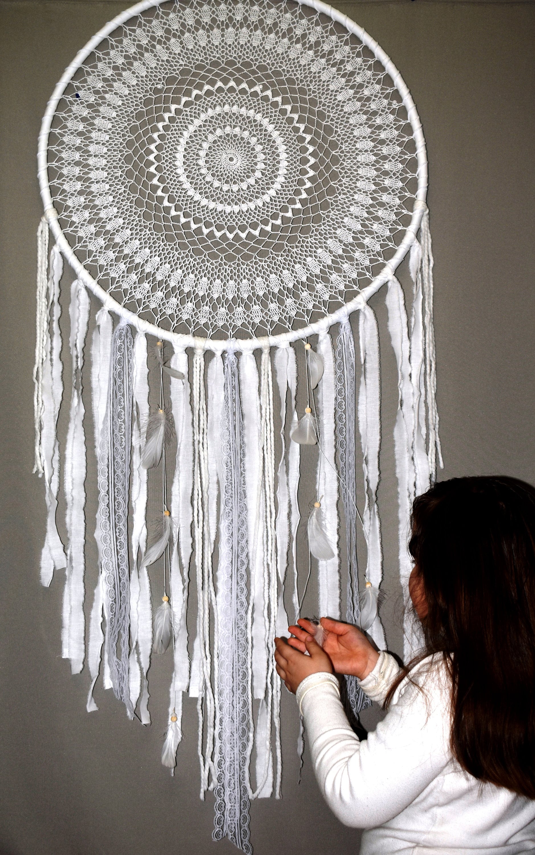 LARGE DREAM CATCHER Wall Hanging Large Dreamcatcher Christmas | Etsy