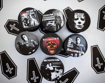 Halloween 1 and 2 Phone grip Devils Eyes Dr Loomis Lorie Strode Haddonfield Hospital You Pick slasher horror pop phone grip holder stand