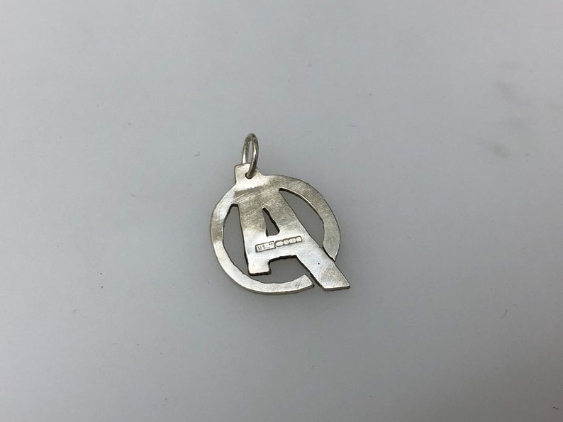 Silver Avengers Pendant or Keyring Glossy Black or Sparkly Finish image 8