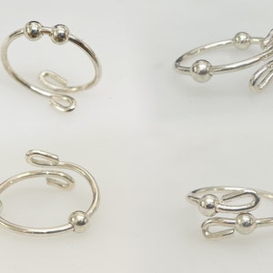 Silver Anxiety Fidget Ring