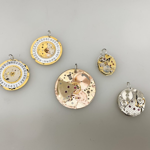 Vintage Watch Movement Pendants