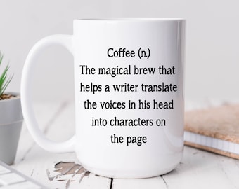 Coffee Definition for Writers Coffee Mug - Writer gift - Writers coffee mug - Mugs for writers - Author gifts - Writing Mug