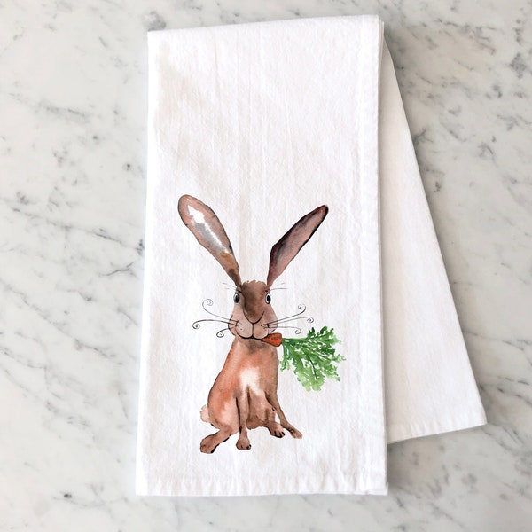 Bunny Tea Towel - Etsy