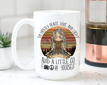 Zen Adult Humor Coffee Mug - Sarcasm Cup- Funny Gift for Friend - Go F--k Yourself Gift  - Birthday Gift - Mother's Day Gift - Coworker GIft