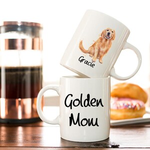 Personalized Golden Retriever  Mom Coffee Mug