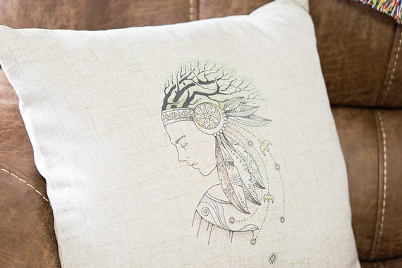 Boho Pillow Cover Native American Throw Pillow Case Etsy