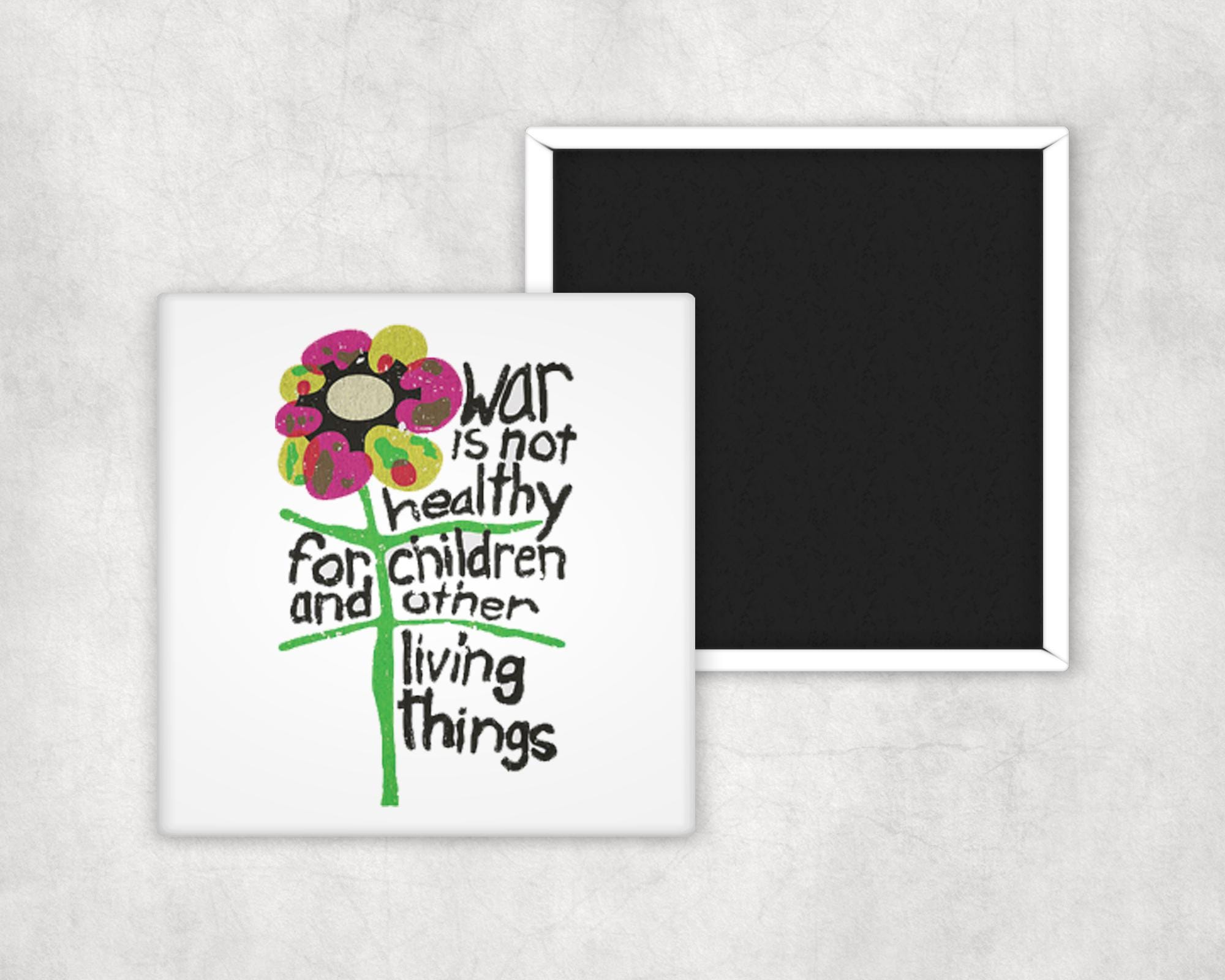War is Not Healthy Sign - Etsy