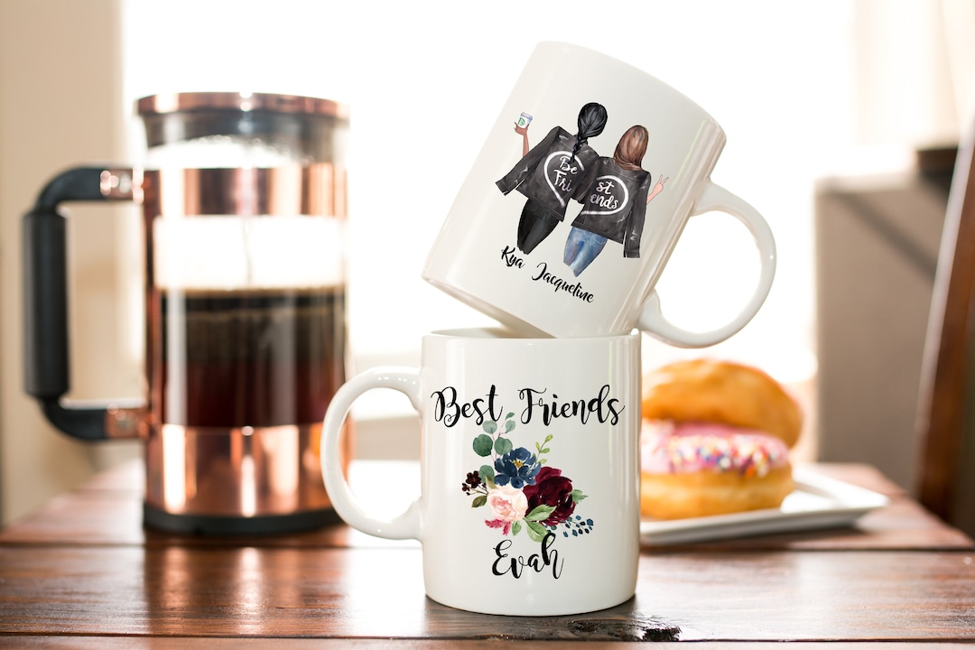 Personalized Best Friends Coffee Mug - Gift for Bestie - Personalized ...