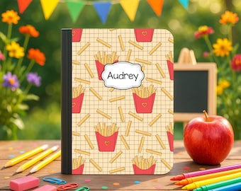 French Fries School Notebook Personalized with Name | Snack Food Back to School Composition Book | Back to School Supplies