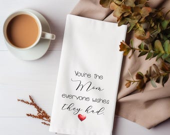 Mother’s Day Gift for Mom | Sentimental Kitchen Towel | Gift for Grandma | Farmhouse Flour Sack Towel | Meaningful Mom Gift