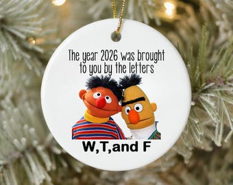 Funny WTF 2026 Christmas Ornament - 2026 Ornament - Christmas 2026 - Keepsake Gift